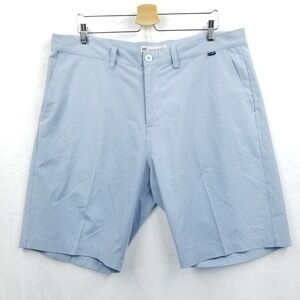 Travis Mathew Performance Shorts Men 39 Blue‎ Actual Golf Chino Stretch Comfort